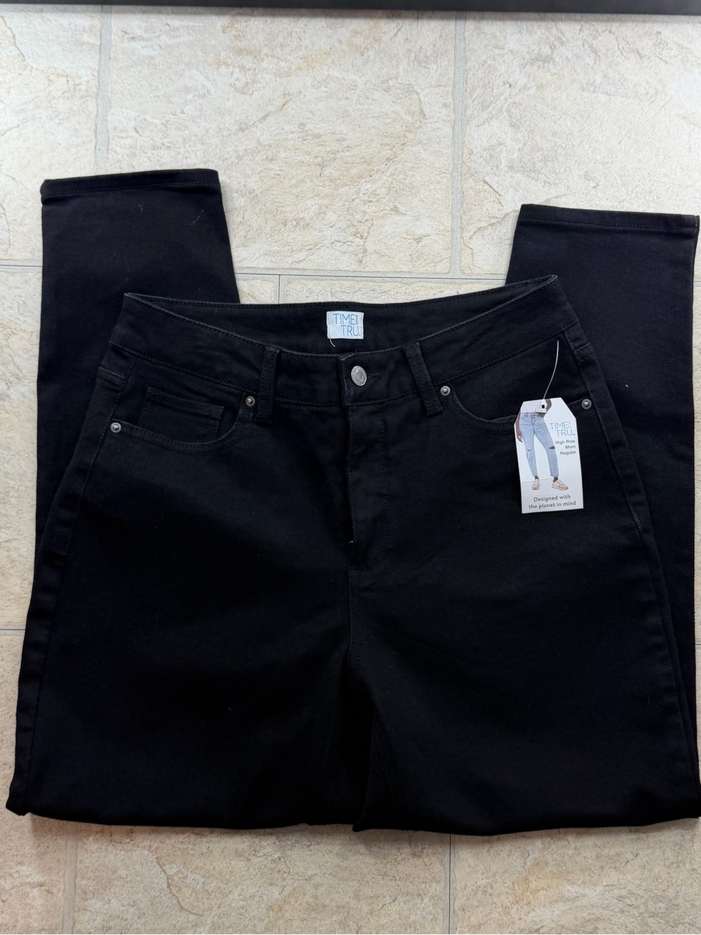 Time and Tru Black Stretch Jeggings - Classic Slim Fit